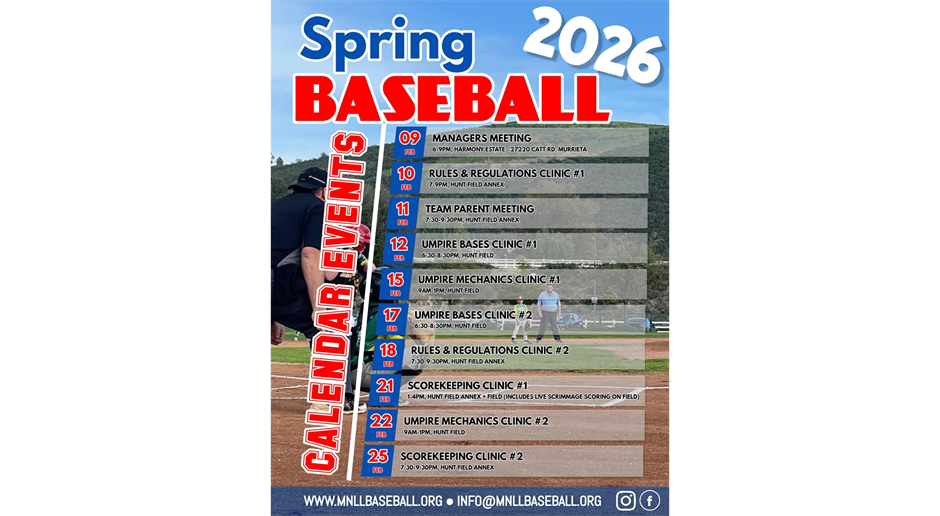 Spring 2026 Upcoming Dates